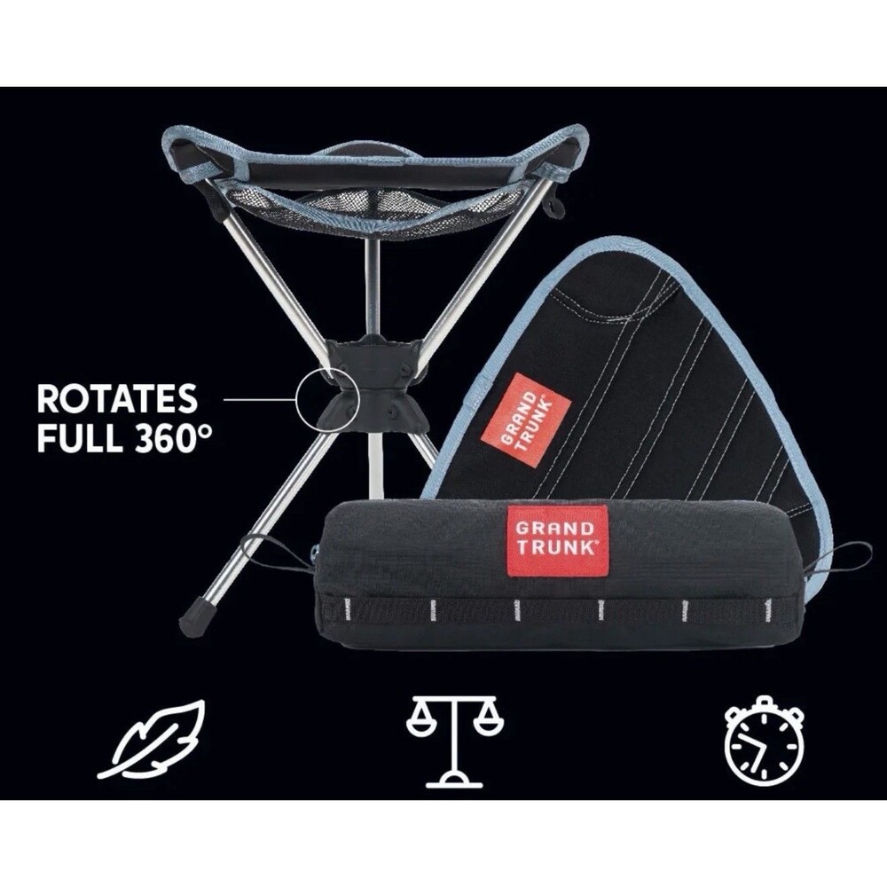 Grand Trunk Compass 360 Swivel Stool Lightweight Portable Chair Camping Stool